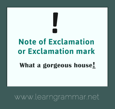 Punctuation - exclamation mark usage