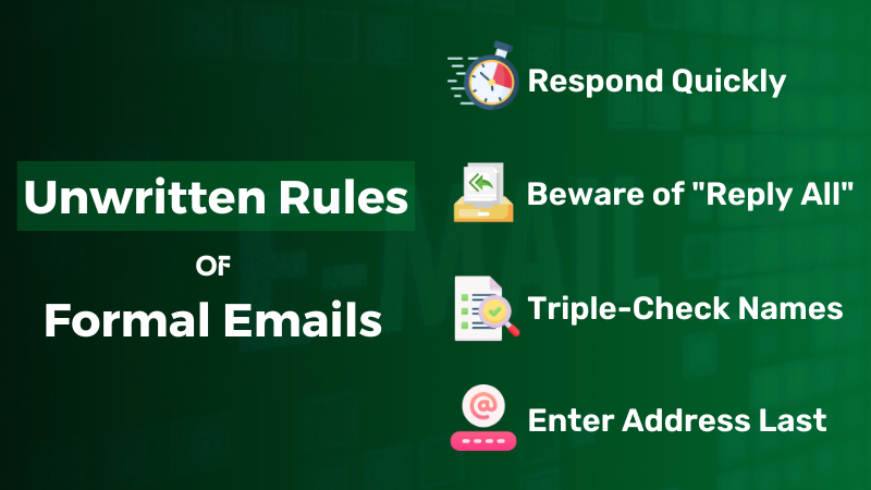 Unwritten Rules of Writing Formal Business Emails